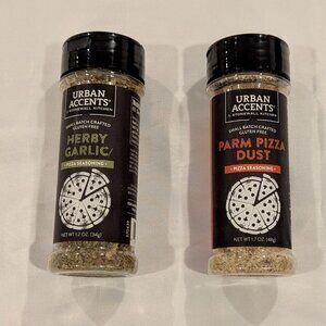 NWT Stonewall Kitchen Pizza Seasonings SET of 2 (Herby Garlic & Parm Pizza Dust)